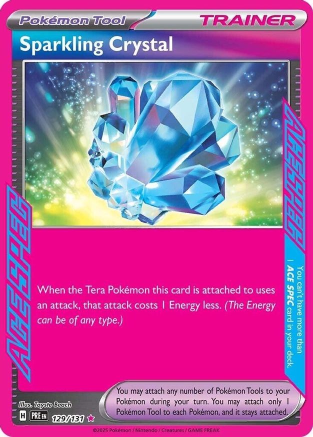 Pokemon Sparkling Crystal (129/377) Prismatic Evolutions LP HOLO