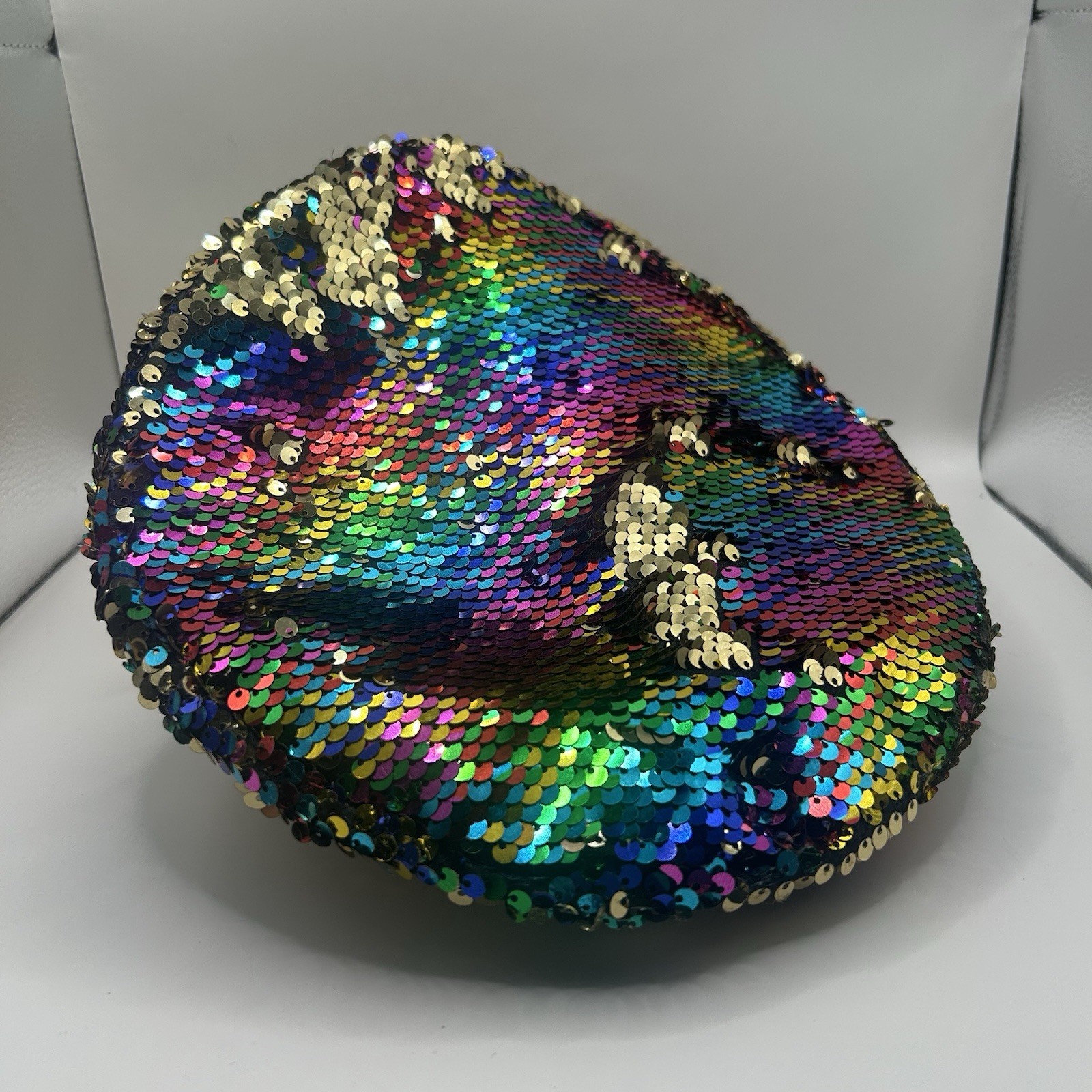 Rainbow Steampunk Captain Hat Sequins Studded Gog… - image 4