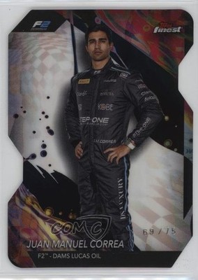 2024 Finest Formula 1 Uncommon Die-Cut Refractor 69/75 Juan Manuel Correa 02v3