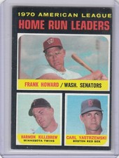 1971 Yastrzemski Killebrew Howard Topps Vintage HR LEADERS Card #65 - Nice Shape