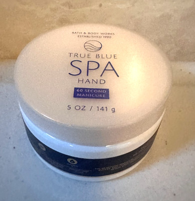 Bath & Body Works TRUE BLUE SPA 5 oz 60 SECOND MANICURE Hand Scrub with Sugar