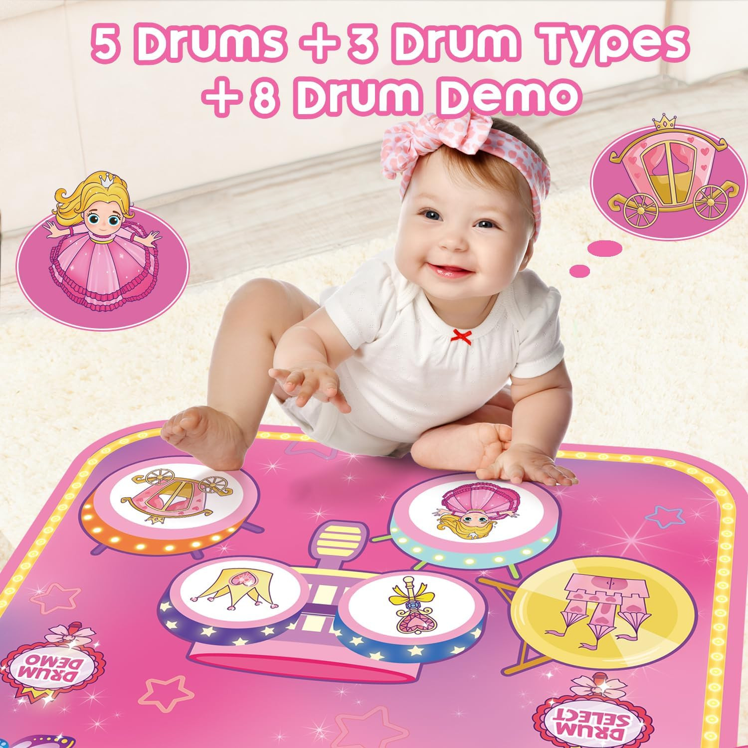 Tappeto Musicale 2 in 1 per Bambini di 1 Anno foto 3
