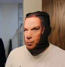 🩸DEXTER MORGAN FACE MASK Breathable Mesh Seethru Halloween Cosplay COSTUME HALL