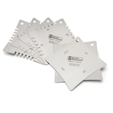 StewMac Radius Gauges, Notched and Smooth - Set of 6