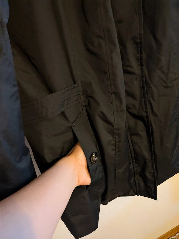 weather tamer cortavientos negro talla 1X Foto 4 de 4