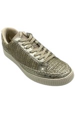 Dolce Vita Women's Lace Up Sneakers Nicona Gold