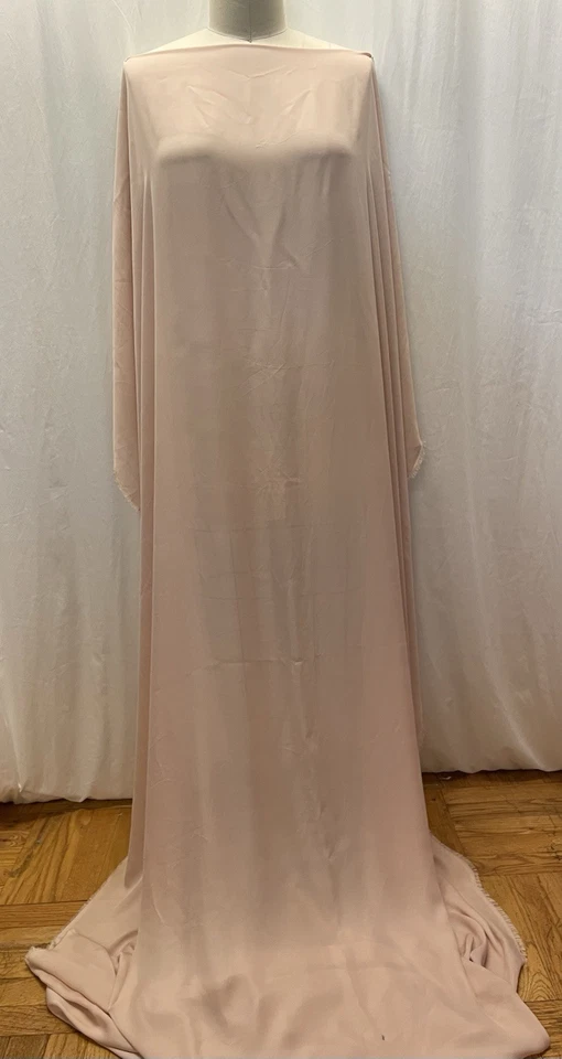 Tela 100% Lujosa Seda Francesa Georgette Color Malva 2.5 Largo 56" Ancho Foto 3 de 4