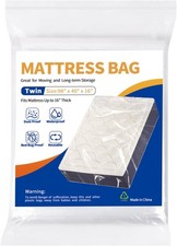 Mattress Bag for Moving Storage - Plastic Waterproof Mattress Protector