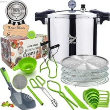 Supa Ant Pressure Canner 23Qt with Canning Supplies Starter Kit -Pressure Cooker