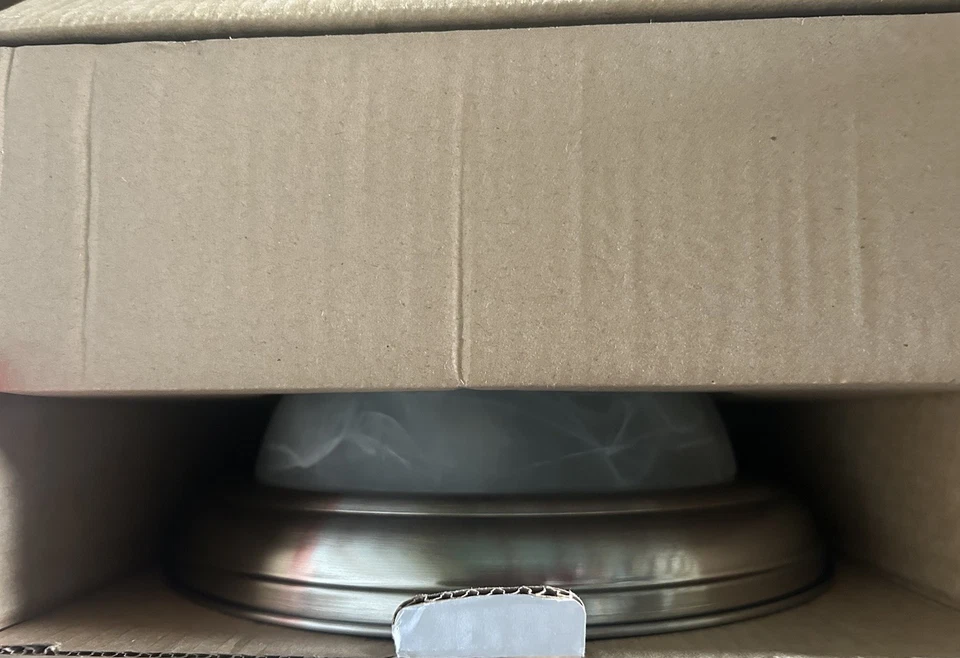 AFX Canterbury 11 in. Flush Mount Light with White Glass, Includes Bulb - Image 3 of 4