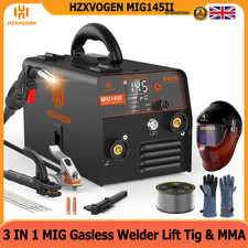 Flux Core MIG Welding KIT 145Amp HOT START IGBT MIG/MMA Welder Portable Home DIY
