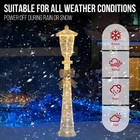 AplusChoice 5FT Christmas Lighted Lamp Post Bowknot for Indoor Outdoor Decor — photo 5