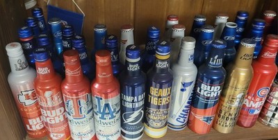 Budweiser / Bud Light 43x 16oz Championship Aluminum bottles - NHL
