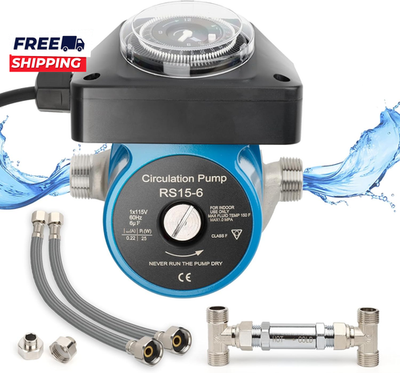#ad 595916 Hot Water Recirculating Pump Recirculation System 25 Watts Programmable $130.78
