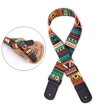 Adjustable Printing National Style Ukulele Strap Guitar Belt Shoulder Straps wit