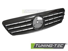 K&uuml;hlergrill Mercedes S-Klasse W220 ab 1998 bis 2002 Schwarz Gl&auml;nzend - 42707671