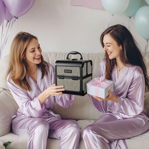 Byootique 3 Piezas Maquillaje Tren Estuches Cosméticos Organizador Kit Rococó GainsBoro - Imagen 9 de 9