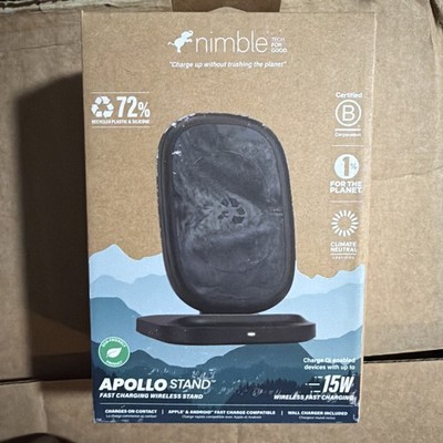 Nimble Apollo Fast Wireless Charging Stand Qi 15W Black 2m SC-C20250-2