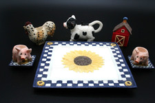 Farm  Sunflower Mini Tea Set 10 Pieces Young's 1996