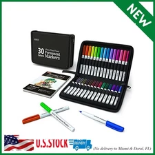 Shuttle Art Permanent Markers, 30 Assorted Colors Ultra Fine Point Permanent Mar