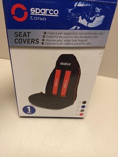 SPARCO SPC1020RS Single Seat Cover – Einzelsitzbezug mit roter Linie