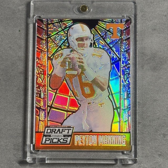 2015 Panini Prizm Collegiate Draft Picks Stained Glass #39 Peyton Manning SSP