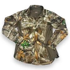 MAGELLAN Outdoors Hunt Gear Men’s Size XL Button Front Shirt Camo Realtree