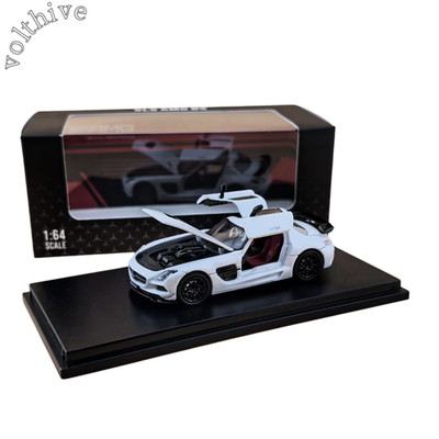 Fine Works 1/64 White Mercedes-Benz SLS AMG BS-Classic Luxury