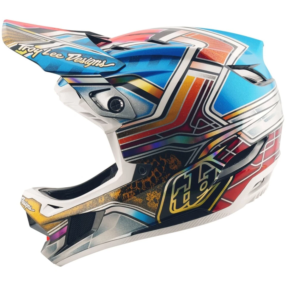 Troy Lee Designs D4 Carbon with MIPS Helmet TLD BMX MTB DH Lowrider - Blue - Image 2 of 4