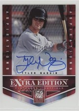 2012 Elite Extra Edition Aspirations Die-Cut Signatures Tyler Naquin Auto n1u