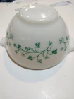 Vintage Pyrex Green Ivy Cinderella 1.5 Pint Mixing Bowl  #441  To Dip Set