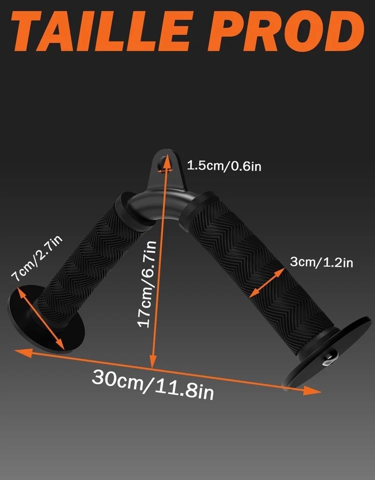 Fitarc Barre V Triceps pour Poulie - Accessoire Gym à Domicile - Photo 4/4