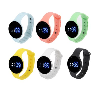 Kids Digital Watch Wasserdichte Silikon Watchband Kratzfest LED Elektronisch CUB