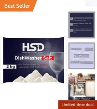2kg Dishwasher Salt Pack - Protects against Limescale & Enhances Performance 15.00 per kilo