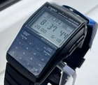 CASIO DBC-32-1ADF CALCULATOR DATABANK MENS BLACK DIGITAL RETRO DIAL WATCH *NEW*
