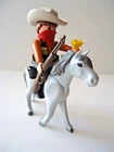 VINTAGE 1994 PLAYMOBILE BANDIT & HORSE FIGURE
