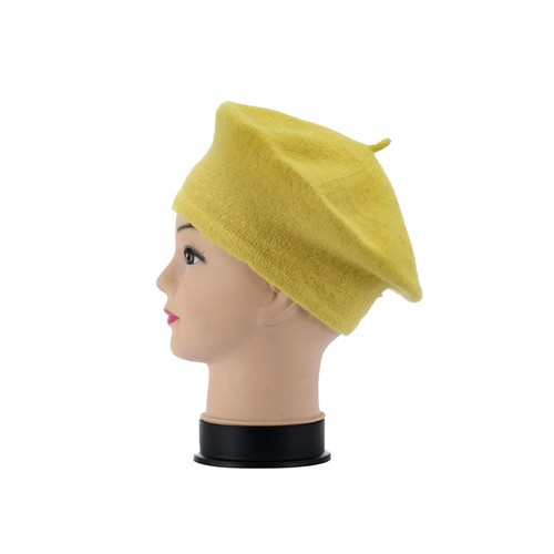 French Style Child Baby Kid Girls Wool Soft Winter Warm Plain Beret Beanie Hat - Picture 15 of 15