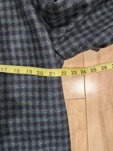 $8k KITON Men's TOPCOAT OVERCOAT-40US/50 Cashmere+Silk Jacket/Navy+Green Gingham - Picture 12 of 14