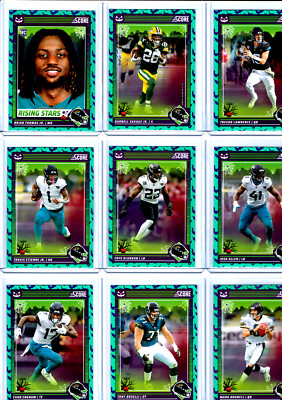 2024 Score A Treat Jacksonville Jaguars Team Set 10 Base Cards Green Bats Border