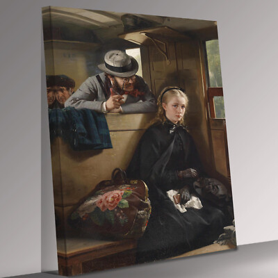 The Irritating Gentleman: Berthold Woltze Canvas Canvas Wall Art Picture Print