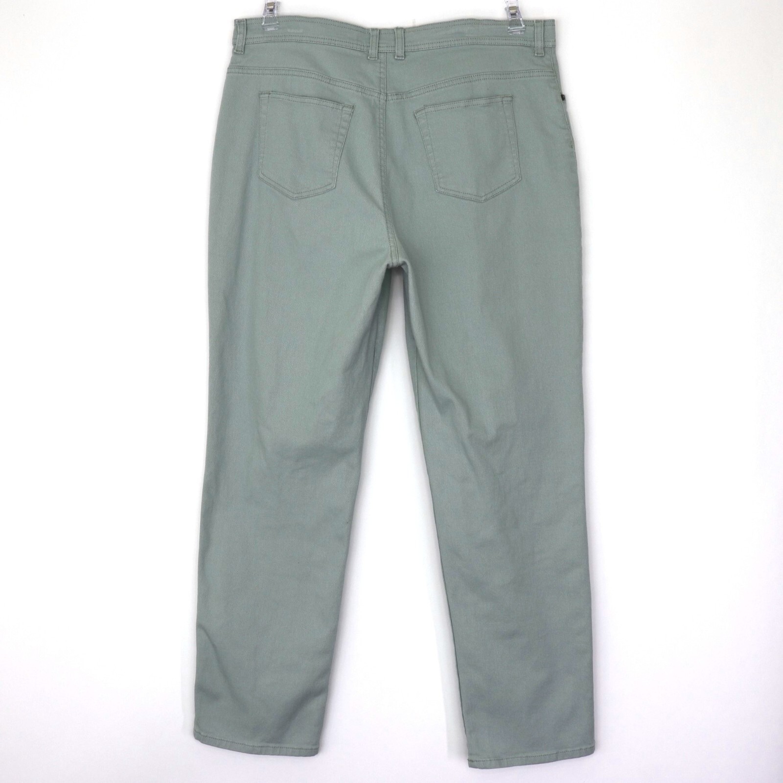 Gloria Vanderbilt Women's Green Denim Jeans Size 16 Avg Stretch