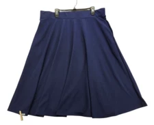White Mark Plus Size Flared Mid length Navy 2XL      S002