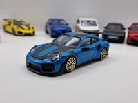 Porsche 911 GT2 Rs Baujahr 2018 Blau / Schwarz 1:43 Bburago