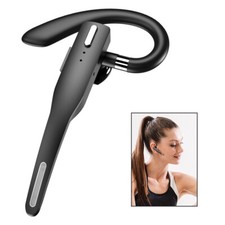 Auriculares Inalámbricos Bluetooth Gancho para Oreja Manos Libres Controlador Auricular con Micrófono