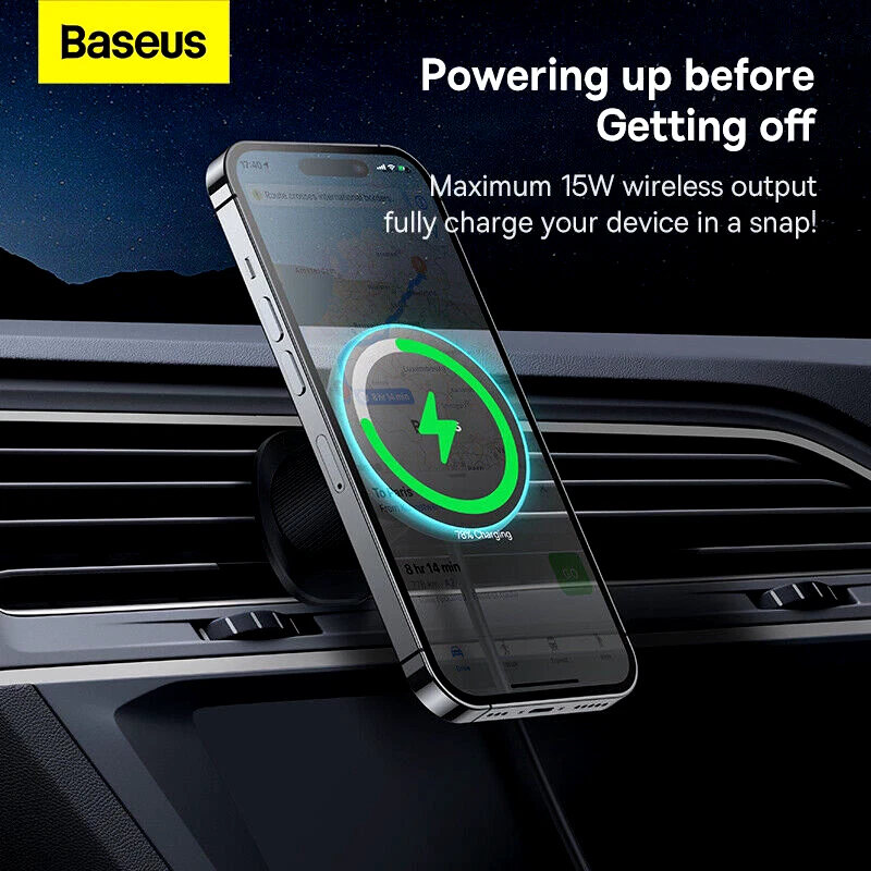 15W Fast Car Wireless Charger Magnetic Phone Holder For iPhone17 16 15 14 13 - Image 3 of 4