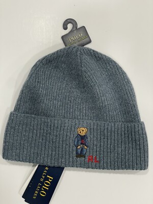Polo Ralph Lauren Men's Polo Bear Beanie MSRP $58 NWT