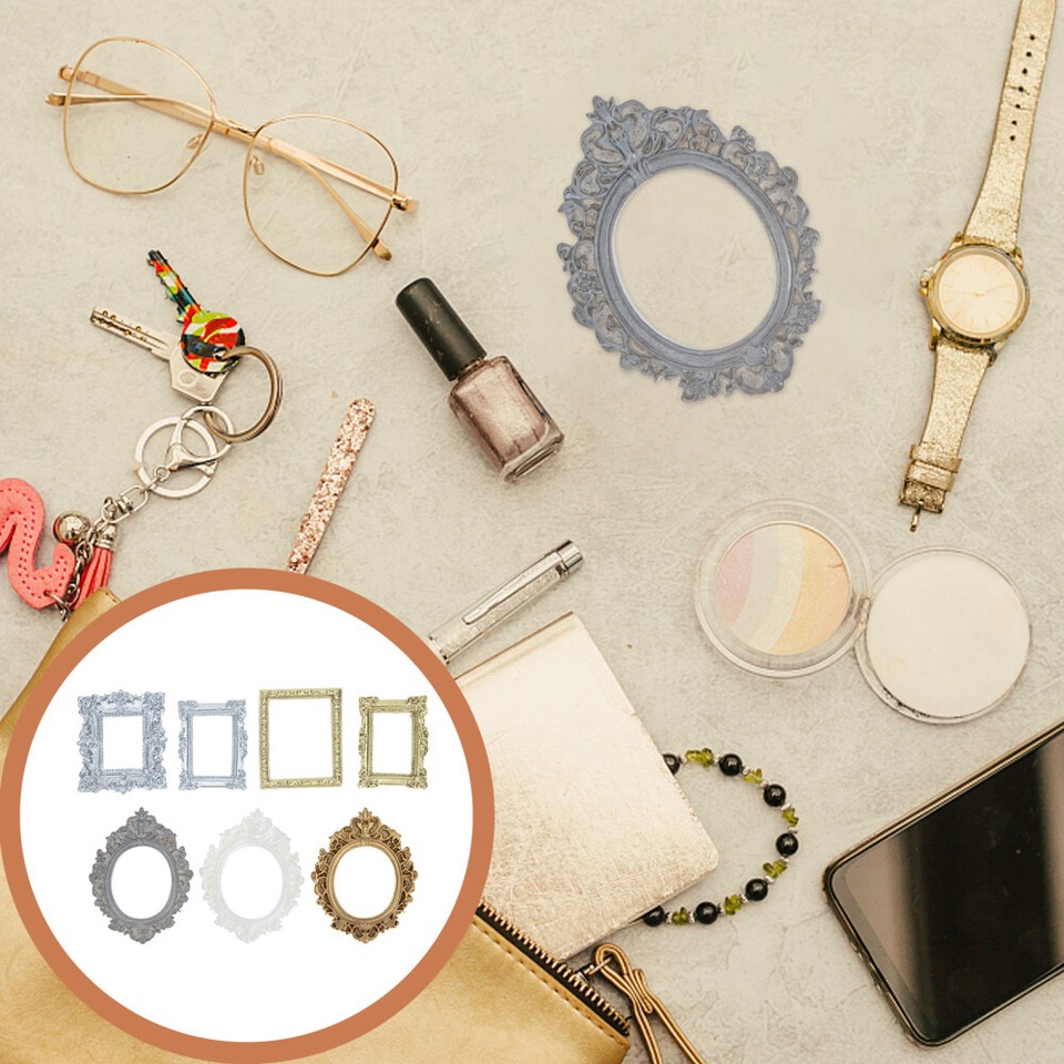 HOBBIESAY 36 Mini Bilderrahmen Set - Kunstharz Tischrahmen Für DIY Deko