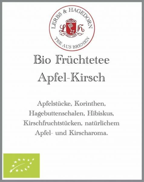 Bio Früchtetee Apfel-Kirsch 1 Kg - Bild 2 von 3