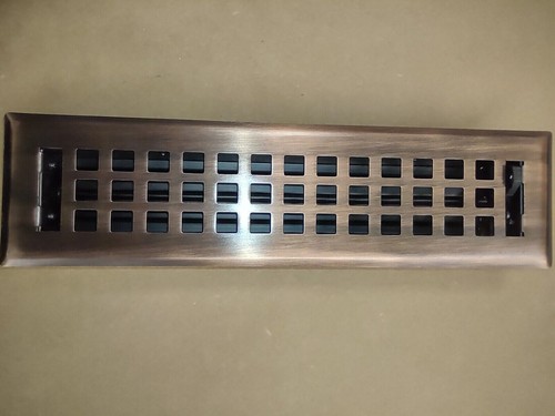 Venetian Bronze Artisan Vent Cover Register 2"x12" - Picture 2 of 4