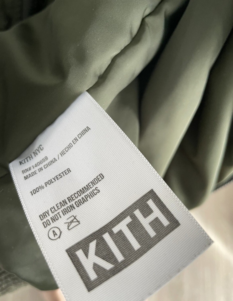KITH Classic Men's Astor MA-1 Bomber Jacket Olive Size Small